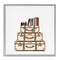 Stupell Industries Cream Luggage Stack Framed Giclee, design by Amanda Greenwood
